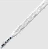 Monsieur. Dentelle - Lacet - Flexions - Plat - Blanc - Lacets élastiques - Longueur 110 cm