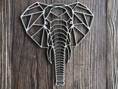 Muur- wanddecoratie Olifant L / schilderij / geometrisch / cadeau / verjaardag / nieuw huis