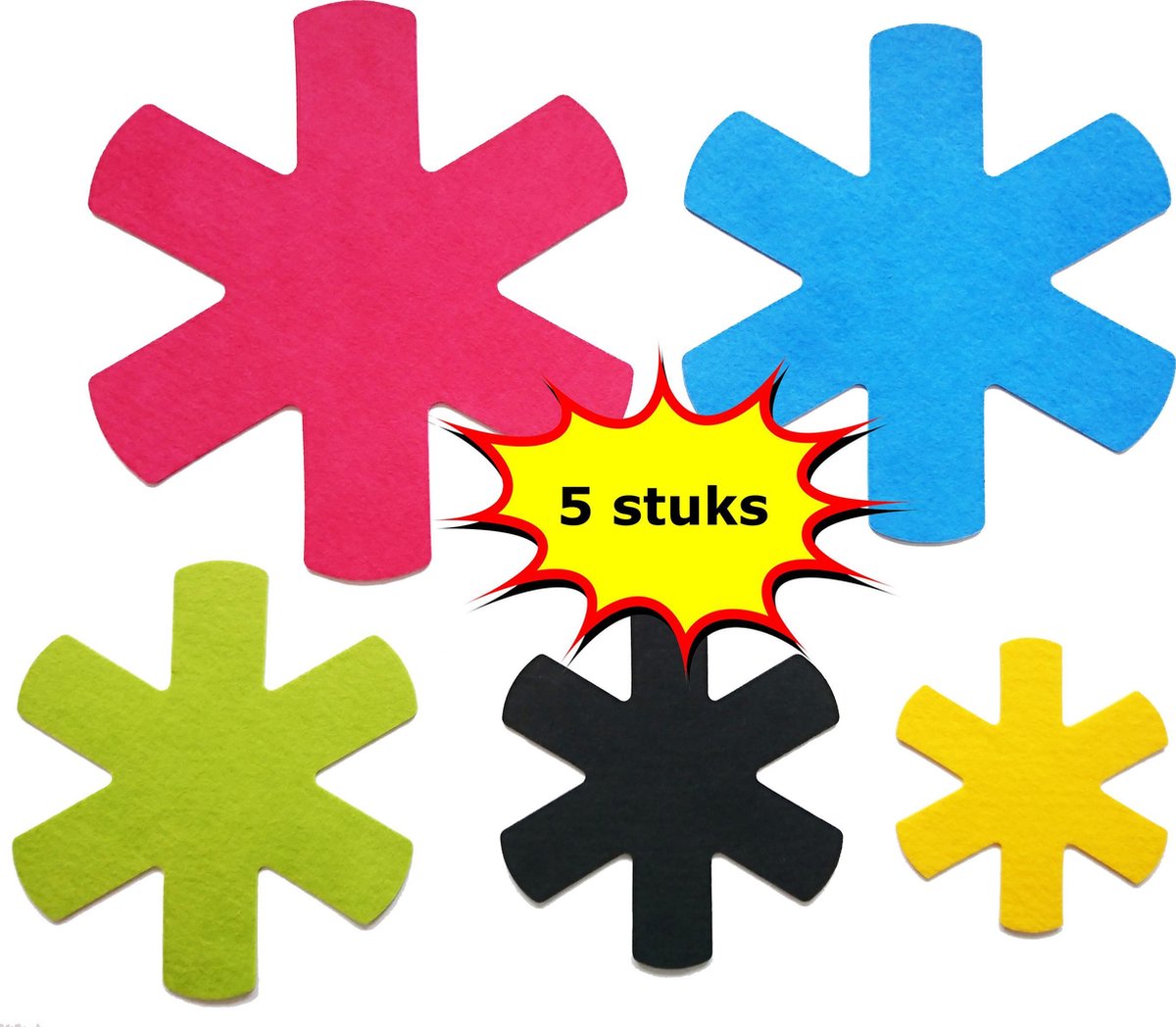 Pannenbeschermer - 5 stuks