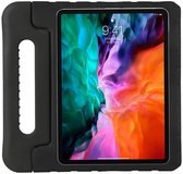 Apple iPad Pro 11 2020/2021 Hoes Kinderen - Kids proof back cover - Draagbare tablet kinderhoes met handvat – Zwart
