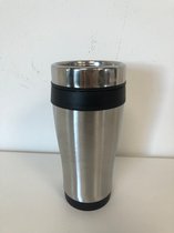 Koffiebeker to go - met zwarte randen
