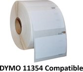 1x  Compatible label 11354 compatible 1000 labels  / 57 mm x 32 mm / wit / papier