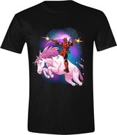 Deadpool - Space Unicorn Men T-Shirt - Black - XXL