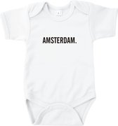 Baby Rompertje Amsterdam | Korte mouw 62/68 Wit