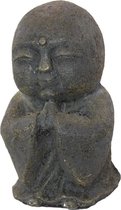SENSE Kindermonnik staan bidden - Tuinbeeld - Interieurdecoratie beeld - Vensterbank beeld - Shaolin -  Boeddhabeeld
