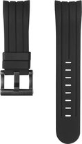 Straps Tech Black silicon strap 45mm