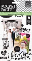 Me & My: Big Ideas: Pocket Pages Clear Stickers 6/Pkg (PPS-02)