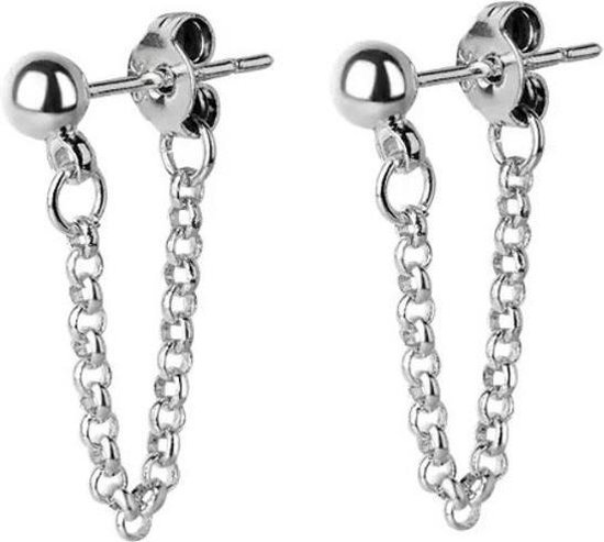 Yada ketting Chain Dames Oorbellen - 925 sterling Zilver | bol.com