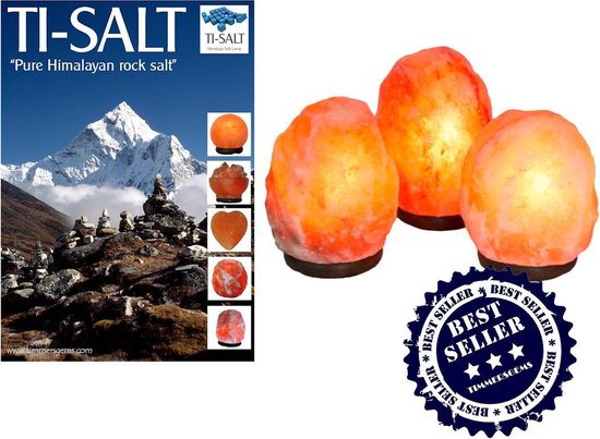 Ti-Salt Samstone Himalaya Zoutlamp - 2-3 kg - Inclusief E14 Lampje