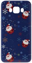 ADEL Kunststof Back Cover Hardcase Hoesje Geschikt voor Samsung Galaxy J5 (2016) - Kerstmis Kerstmannen