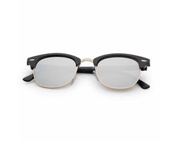 Freaky Glasses® – Club Style Zonnebril - Festival Bril – Rave Zonnebril - UV400 – Dames – Heren - Zwart - Zilver