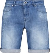 Cars Jeans Korte Broek Blauw Baris Short Den.stone Used 40197/06