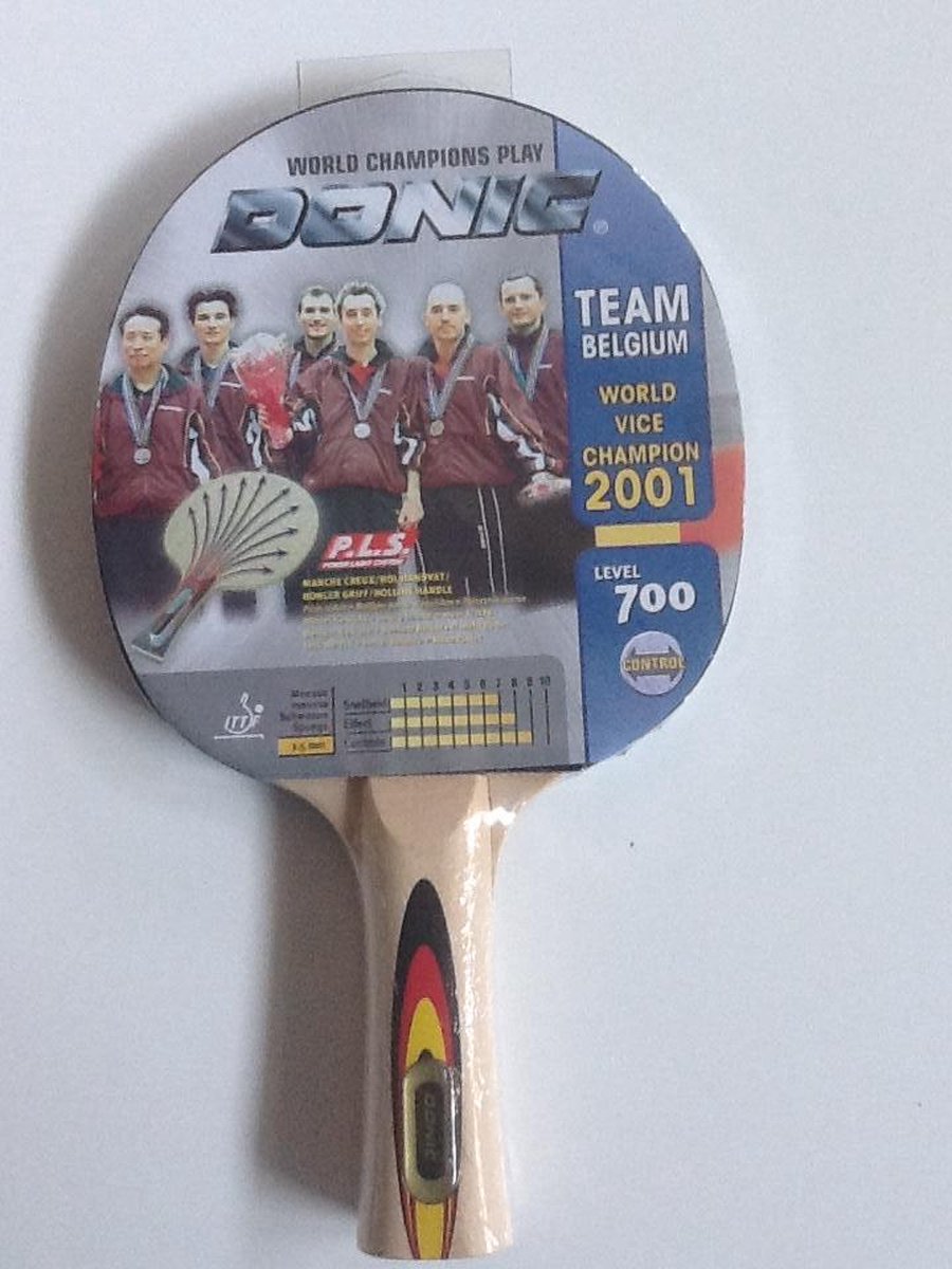 Ping pong palet TEAM BELGIUM - level 700