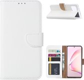 Bookcase Geschikt voor: Samsung Galaxy Note 10 Lite - Wit - portemonnee hoesje
