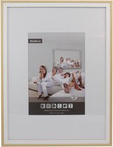 Tweekleurige Houten Wissellijst - Fotolijst - 70x100 cm - Helder Glas - Wit / Blank - 20 mm