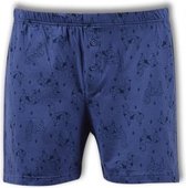 Woody Jongens-Heren Broek Blauw Alpaca All-Over Print Blauw M