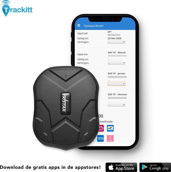 Heb geleerd Sympathiek Valkuilen TRACKITT GPS Tracker met Magneet - Waterdicht - Voor IOS en Android |  bol.com