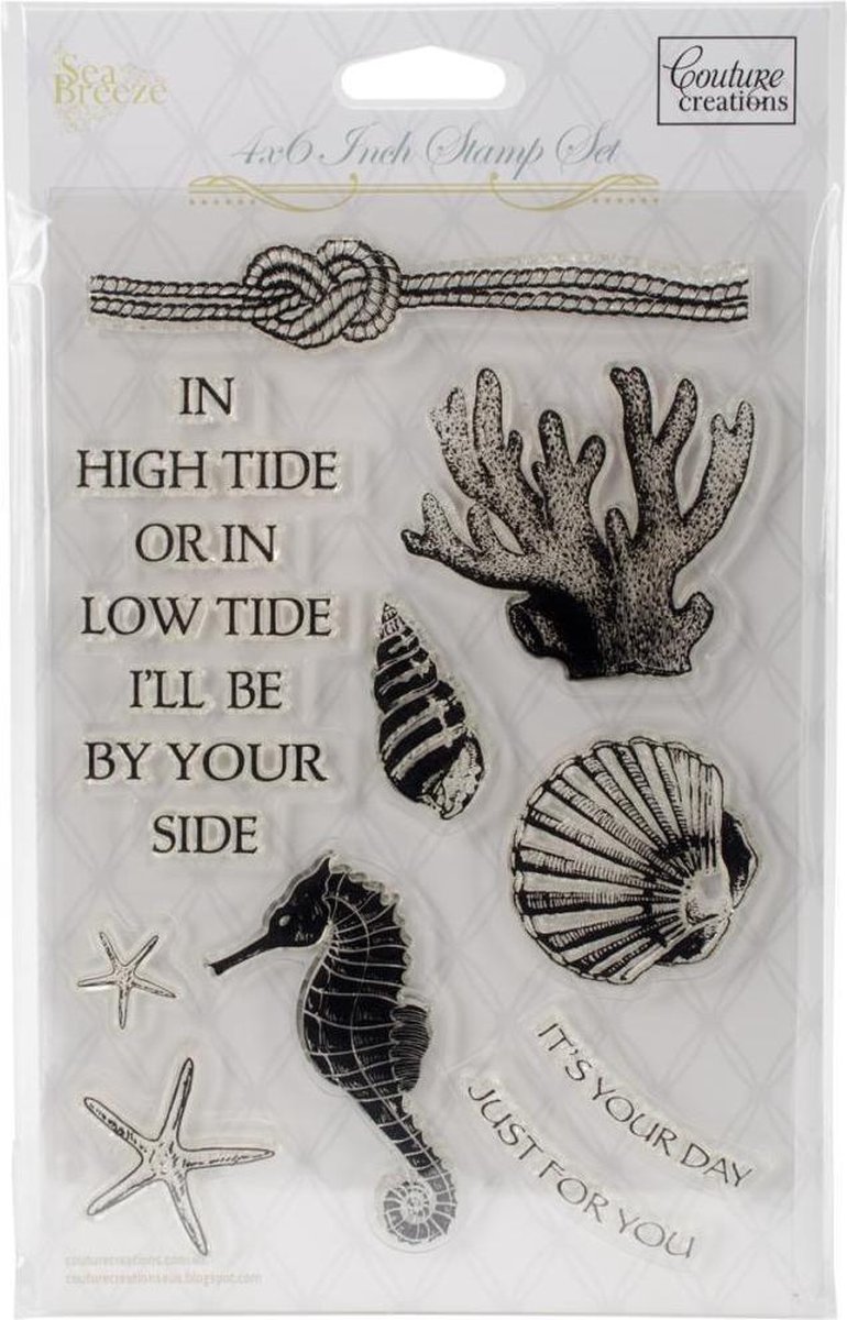 Couture Creations: Sea Breeze - Under The Sea Clear Stamp (CO724676) | bol