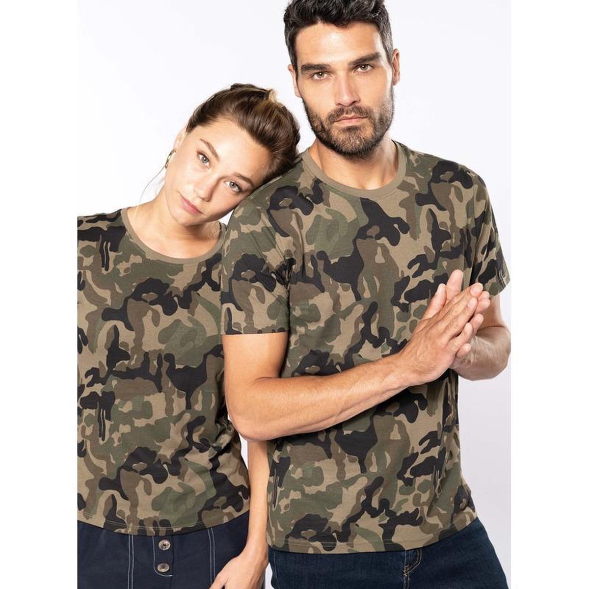 zuur chaos leugenaar Camouflage t-shirt met korte mouwen voor dames - dameskleding - camouflage  kleding M | bol.com