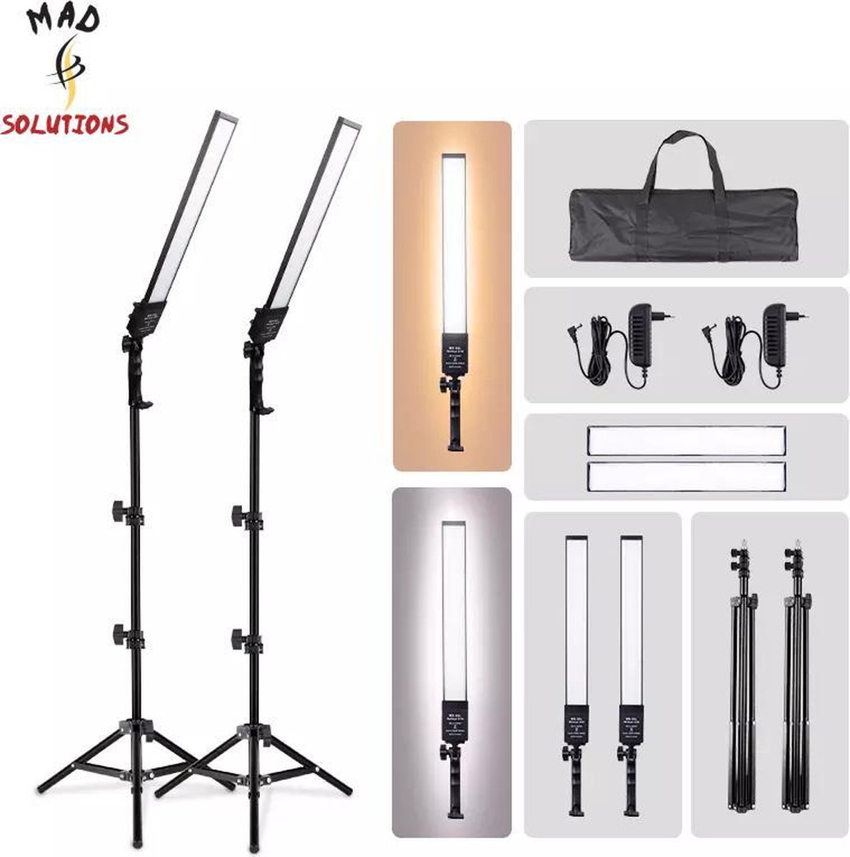 Mad Solutions Studiolampen 188 LED Light Photography