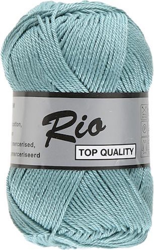 Lammy yarns Rio katoen garen - blauw (853) - naald 3 a 3,5 mm - 1 bol ...