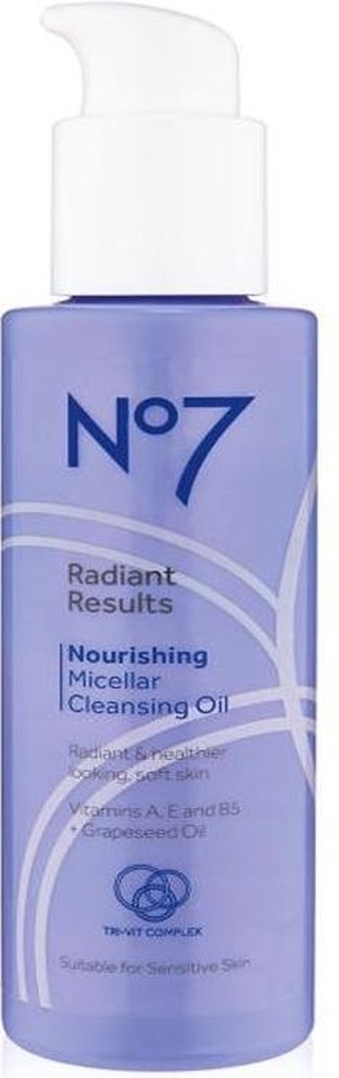 No7 Radiant Results Nourishing Micellar Cleansing Oil