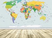 World Map Photo Wallcovering