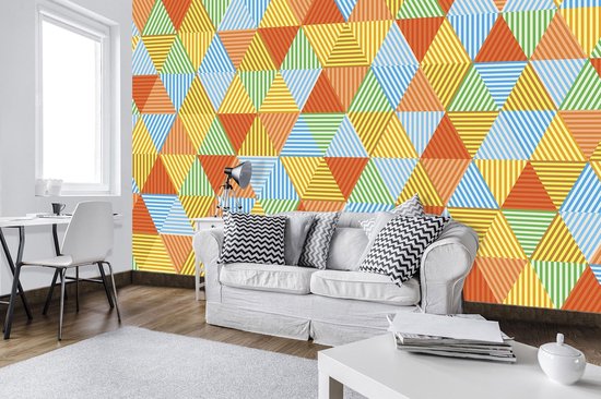 Papier peint photo Polaire | Moderne | Orange, vert | 368x254cm (lxh)
