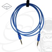 Câble audio GoodvibeZ 3,5 mm Jack 1M mâle vers mâle | Câble de qualité | pour voiture Mobile MP3 Player Headphones Speaker Mixer Headset | Bleu