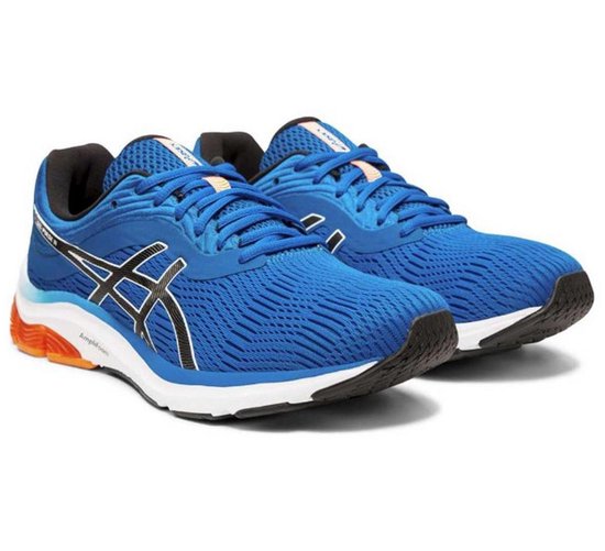 Asics Sportschoenen - Maat 46.5 - Mannen - blauw/zwart/wit | bol.com
