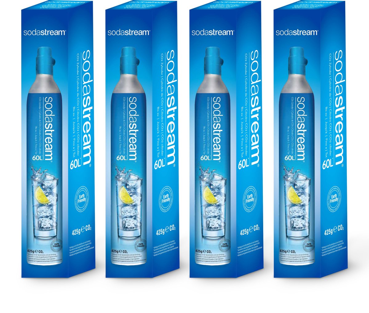 SodaStream Co2 cylinder, 60L 4 flessen pack bol