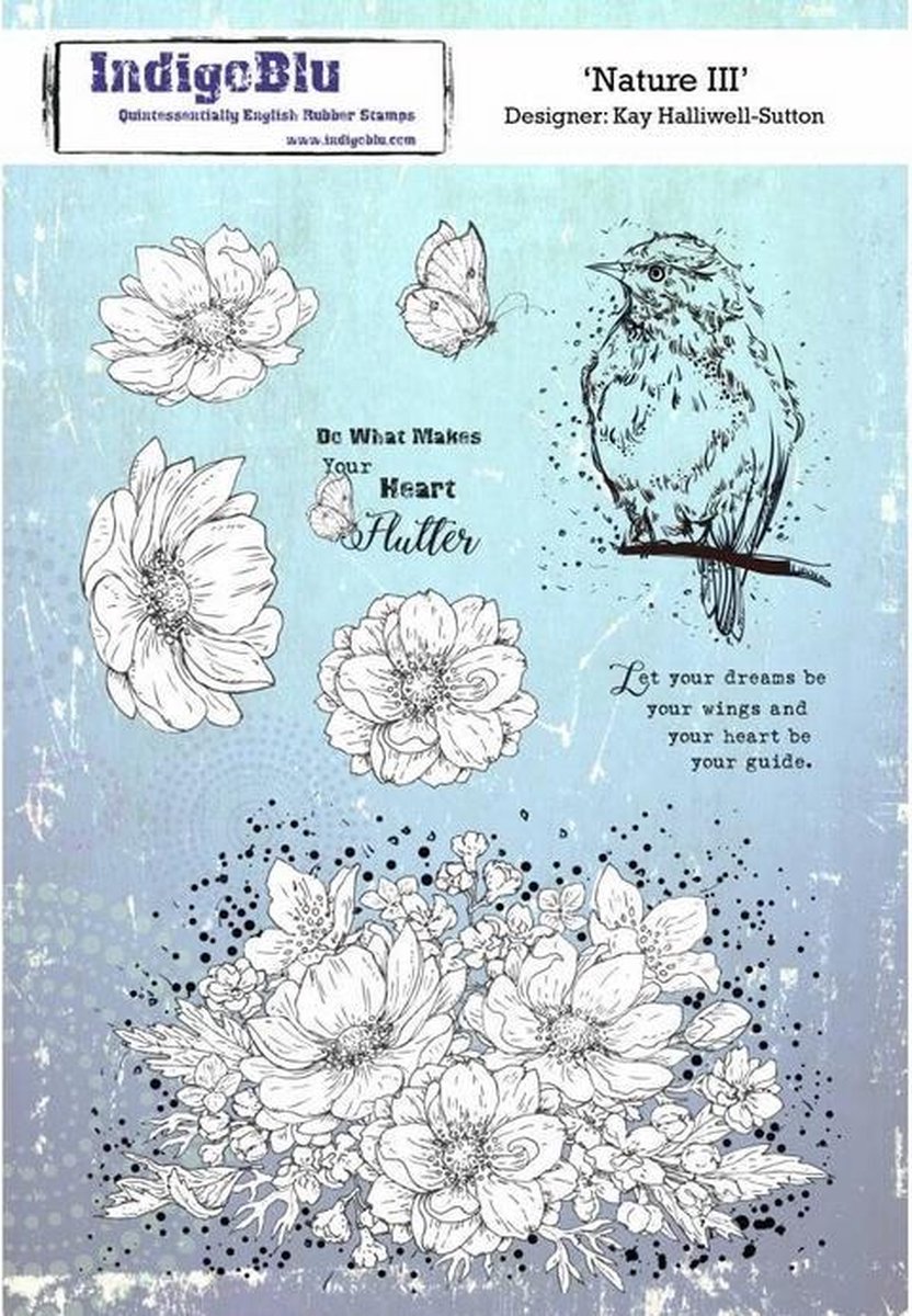 IndigoBlu Nature III - A5 Cling Stamp