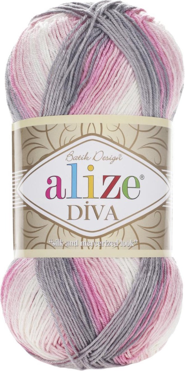 Alize Diva Batik 3245 Pakket 5 bollen