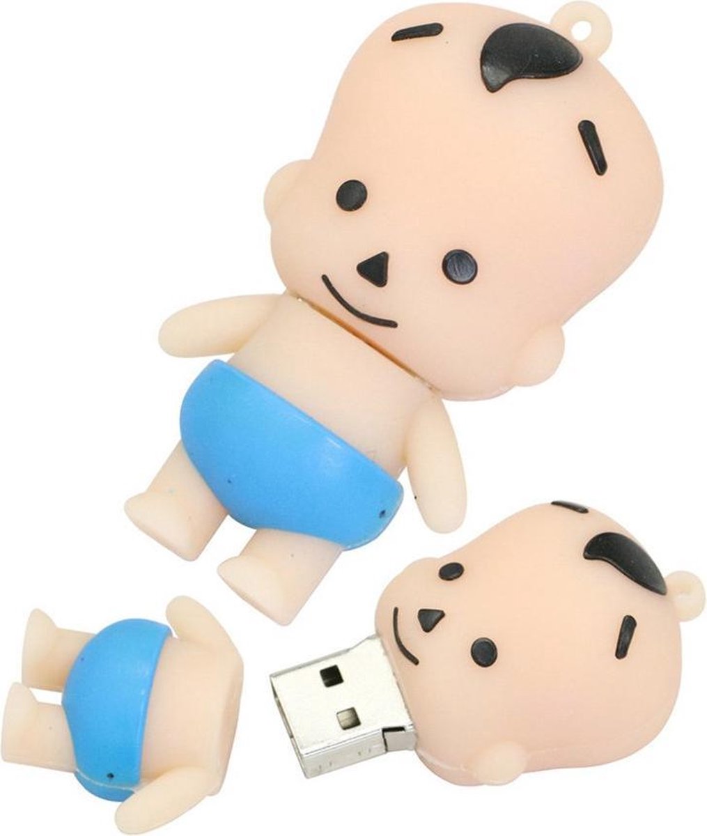 Baby usb stick 8GB blauw -1 jaar garantie – A graden klasse chip