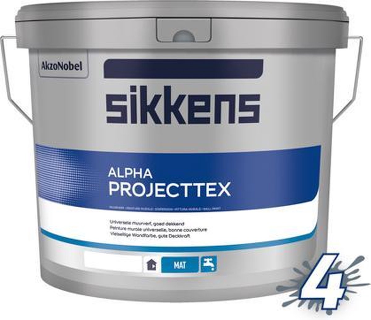 Sikkens Alpha Projecttex RAL 9016 Verkeerswit 10 Liter | bol.com