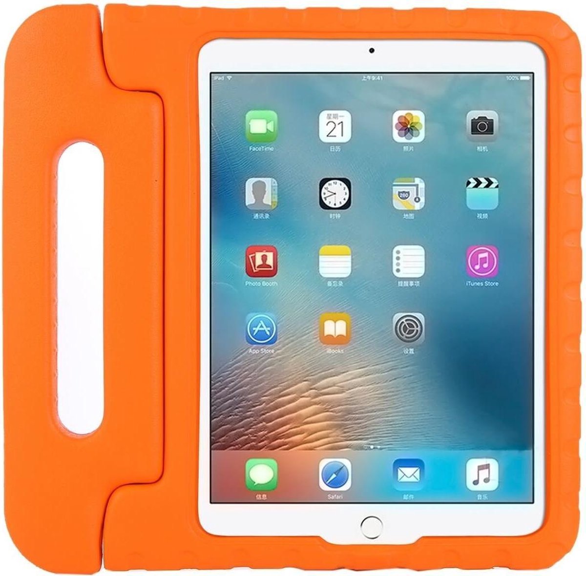 geschikt vooriPad Mini 5 Kids Cover oranje
