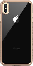 GadgetBay LEEU Design Gold Transparant Hoesje iPhone X XS - Goud
