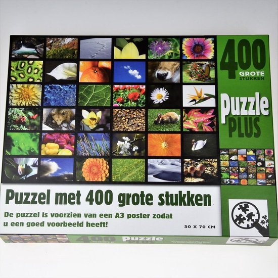 XL Legpuzzel Natuur 400 stukjes met A3 poster | bol.com