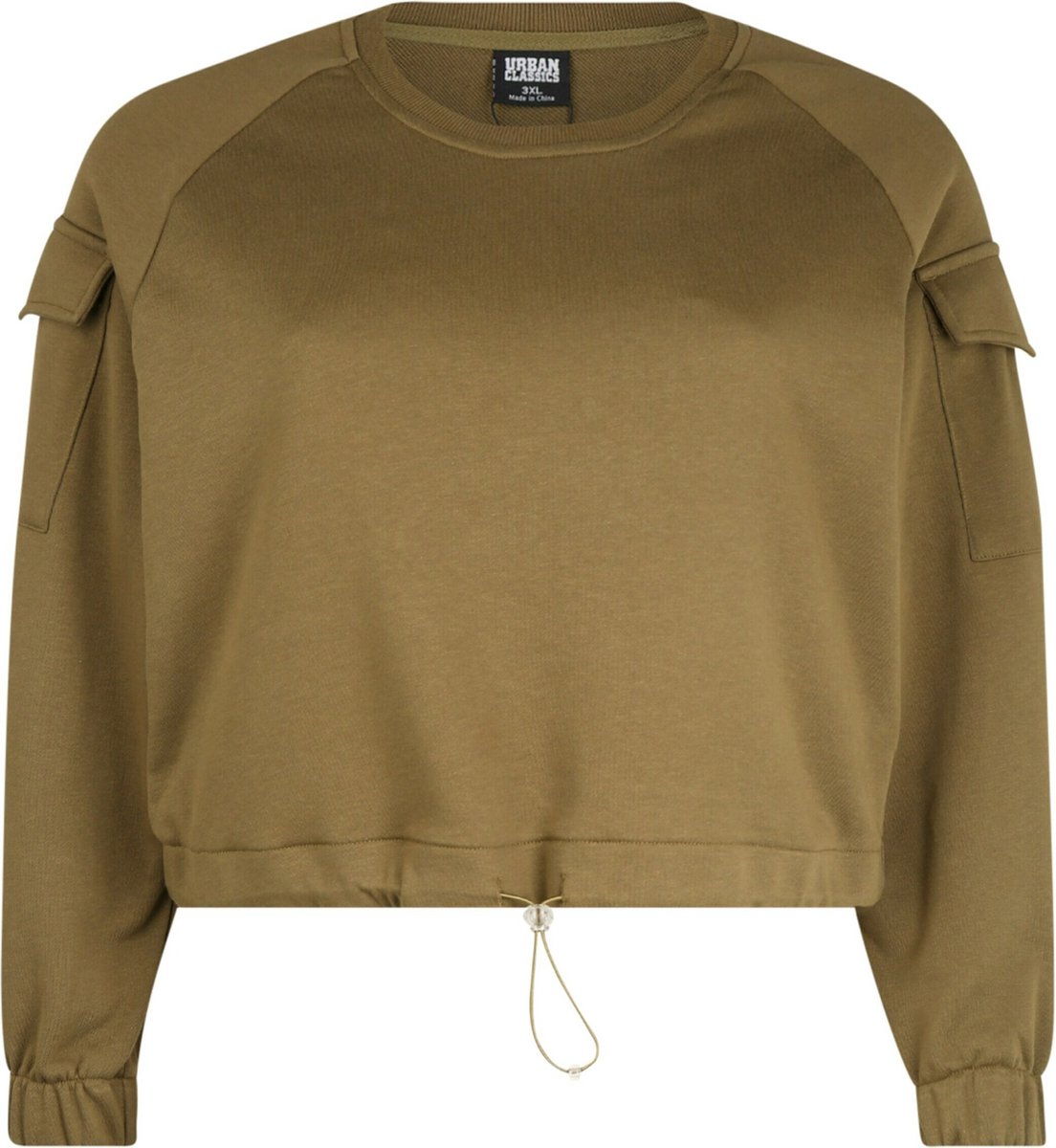 Urban Classics Curvy Trui 5XL Groen
