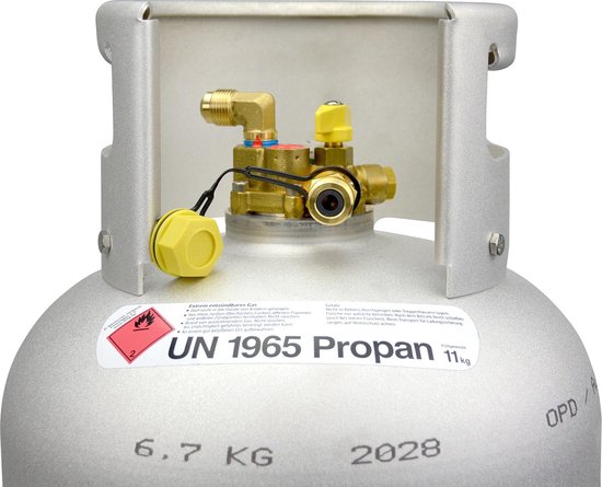 Aluminium LPG gasfles 27 Ltr. hervulbaar aan LPG tankstation van Safefill — afbeelding 4