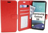 Samsung Galaxy S8 - Bookcase Rood - portemonee hoesje