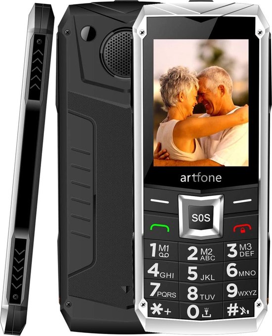 Artfone Seniorentelefoon dual SIM mobiele telefoon met... | bol.com