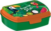 Licence Kids Lunchbox Tropical Style Junior Aluminium Vert