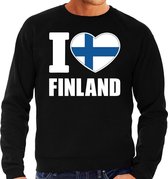 I love Finland sweater / trui zwart voor heren M