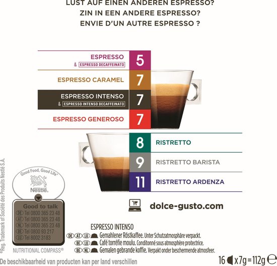 Nescafé Dolce Gusto Espresso Intenso - 90 koffiecups - NESCAFÉ Dolce Gusto