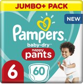 Bol.com Pampers Baby-Dry Pants - Maat 6 (15kg+) - 60 Luierbroekjes - Jumbo+ Pack aanbieding