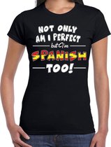 Not only perfect Spanish / Spanje t-shirt zwart voor dames L