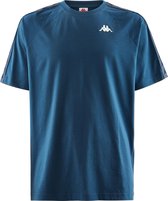 Kappa Unisex T-shirt - Blauw - Maat S