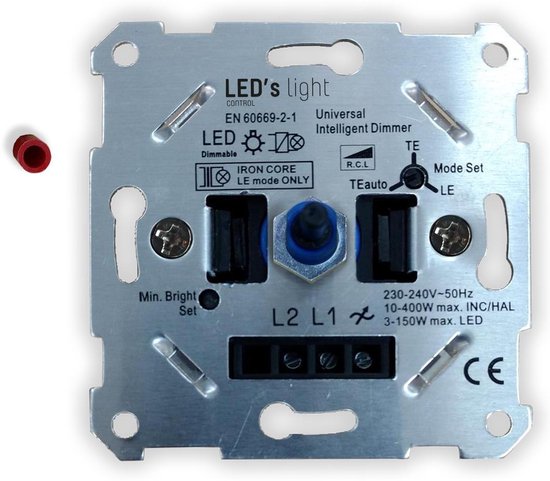 LED's Light EasyFix Dimmer LED - inbouwdimmer - Universeel - 3-400W |  bol.com