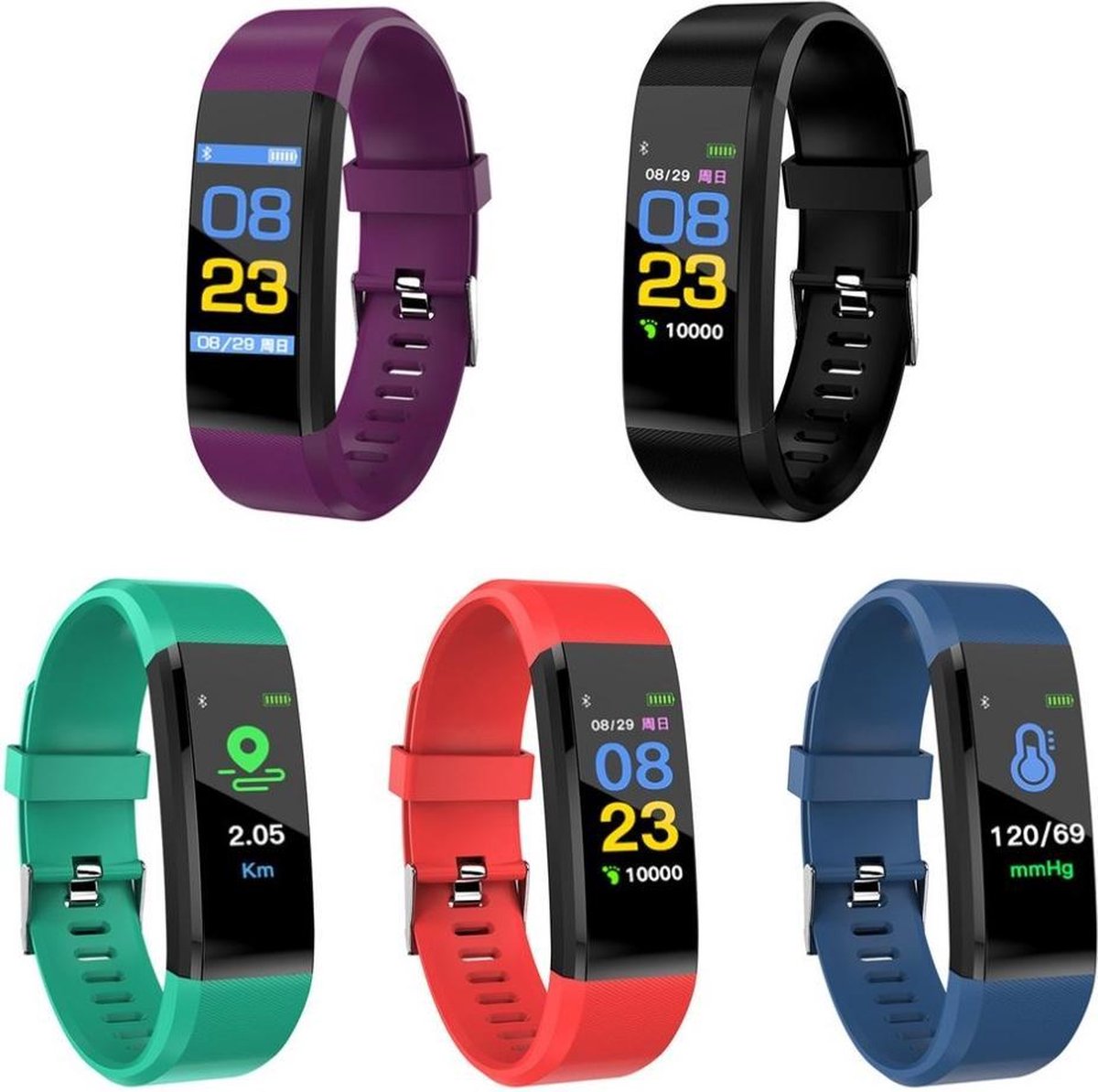 SAMMIT® Dames Activity Tracker Blauw met Stappenteller Activity